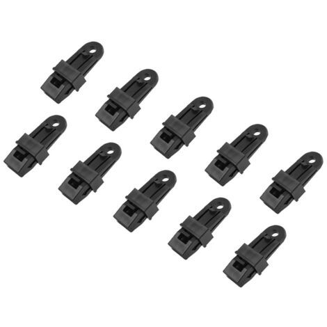 Lot De 10 Colliers De Serrage Pour Projecteurs - 1.5 Pouces - MOUNTAIN_ARK Noirs
