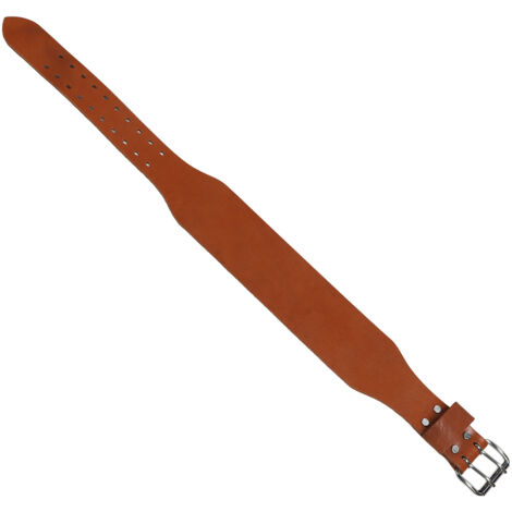 Ceinture Haltéro C.P.Sports En Cuir – Largeur 15 Cm Au Dos, Fermeture Double Picot, Noir/marron – Du S Au XXL