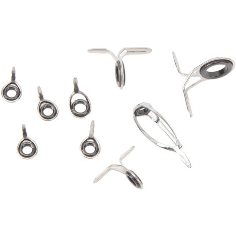 Anneaux de pointe pour canne à pêche - Kit de réparation avec boîte à Anneaux de pointe pour canne à pêche - Kit de réparation avec boîte à