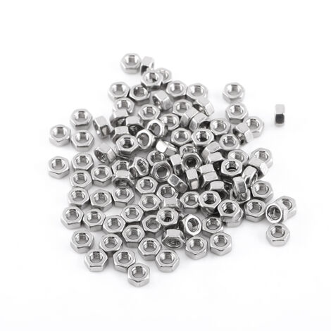12 Contre-écrous Hexagonaux M10x1mm | Inox 304 | Uxcell | Freinage Filet Métrique