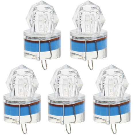 Enrilior Lot de 5 leurres en plastique lumineux en forme de méné Enrilior Lot de 5 leurres en plastique lumineux en forme de méné