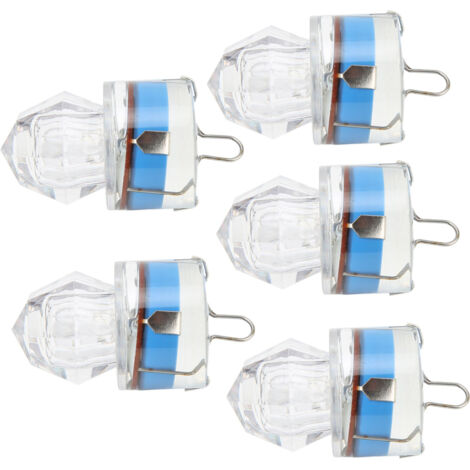 Lot De 5 Leurres Lumineux Manivelle - Brillent Dans Le Noir - Pêche Eau Douce Et Mer