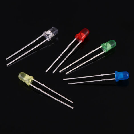 Diodes RGB Rouge Vert Bleu 50 LED RGB 5mm Rouge Vert Bleu - Cathode Commune - Lot De 50 Pièces - Pour Projets électroniques Lot LEDs Rouge Vert Bleu