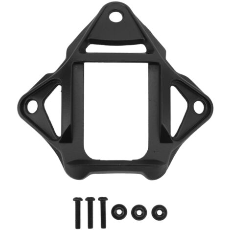 Support de fixation pour casque AF noir, en alliage d'aluminium à 3 trous, résistant à l'usure et à la charge.