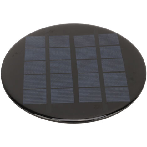 Mini panneau solaire rond 1,1 W 5 V 120 mm, batterie rechargeable 3,7 V, petit module de cellule solaire en silicium polycristallin