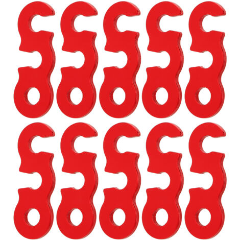 Lot De 10 Tendeurs De Corde Pour Auvent De Camping En Aluminium