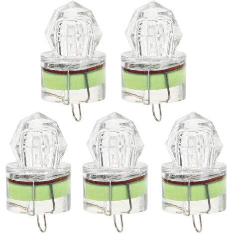 Lot De 5 Leurres Lumineux Manivelle - Brillent Dans Le Noir - Pêche Eau Douce Et Mer