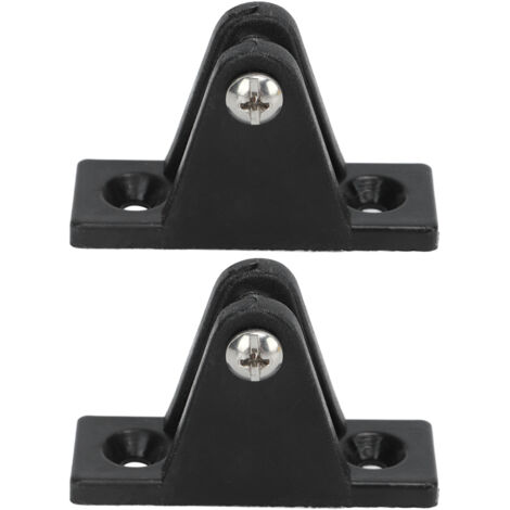 Lot de 2 charnières de pont pour bateau, fixations en nylon pour bimini et accessoires de quincaillerie pour auvent marin