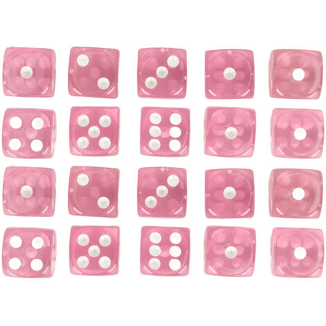 Lot De 10 Dés En Bois 6 Faces - Coins Arrondis, Environ 2 Cm, Pour Jeux, Décoration, Maths