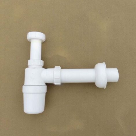 Siphons et accessoires d'évier - Tubulure avec siphon réglable en hauteur pour évier 2 bacs