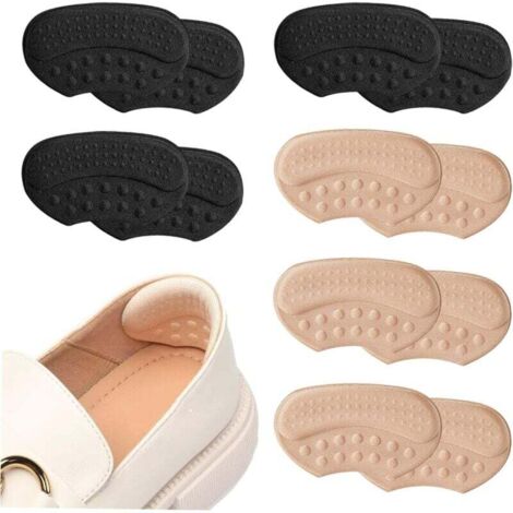 12 Pièces Talons Antidérapants Pour Chaussures – Autocollants Imitation Tendon De Bœuf