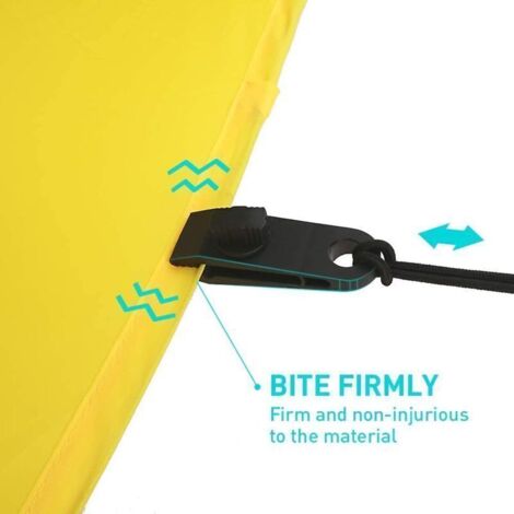 XPOOP 8 Clips De Bâche Réglables En Plastique – Pour Tente, Auvent, Caravane – Résistants Et Réutilisables