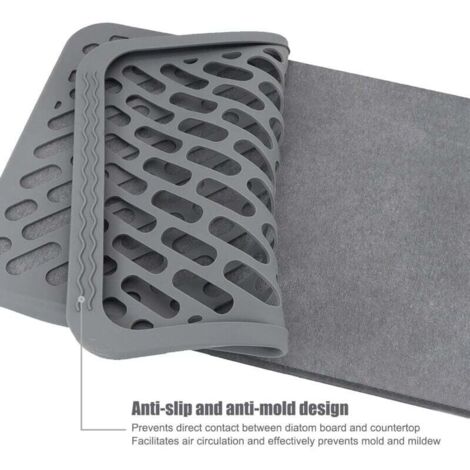 Chumix 2 Pièces Tapis D'égouttoir à Vaisselle 40x45cm | Tapis