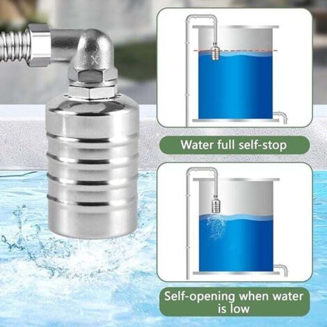 3/4 Vanne à Flotteur Entièrement Automatique, Valve De Controle Du Niveau Deau En Acier Inoxydable 304 Regulateur De Niveau Deau Automatique Pour Reservoirs Deau Piscines Tours Deau 92447120 3/4 Vanne à Flotteur Entièrement Automatique, Valve De Controle Du Niveau Deau En Acier Inoxydable 304 Regulateur De Niveau Deau Automatique Pour Reservoirs Deau Piscines Tours Deau 92447120