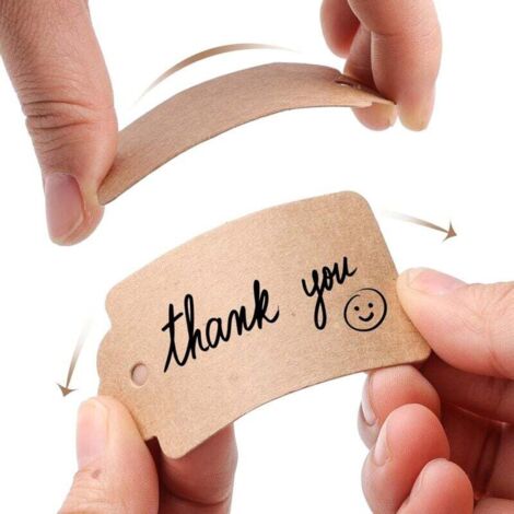 100 étiquettes Cadeaux En Papier Kraft + 20m De Ficelle De Jute - Vierges Pour Messages Personnalisés - Idéal Noël, Mariage