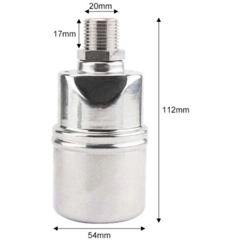 Flotteur Valve 1 Pouce En Laiton Et Acier Inoxydable - Robinet Automatique Pour Abreuvoir Bétail, Réservoir Eau