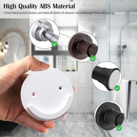 Lot De 8 Clips Rideau De Douche Autocollants – Anti-Fuite & Anti-Éclaboussures, Sans Perçage, Blanc Élégant – Fixation Solide Pour Salle De Bain