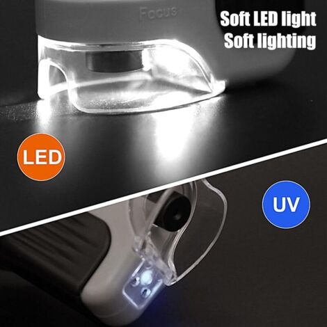 WYFCR Mini Microscope De Poche 60-120x, LED, Portable, Avec Adaptateur Smartphone – Cadeau Scientifique