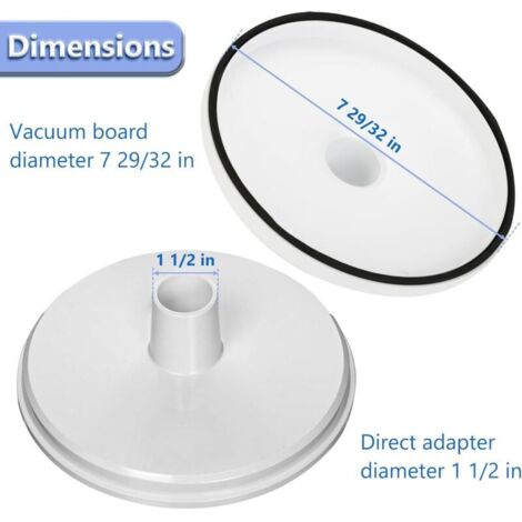 Plaque D'aspiration Pour Skimmer De Piscine, 3,8 Cm, Pièces De
