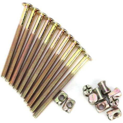 Boulon de meubles M6, vis à tête hexagonale à tête creuse écrous pour chaises de lits superposés pour berceau(100mm),A (1/4)