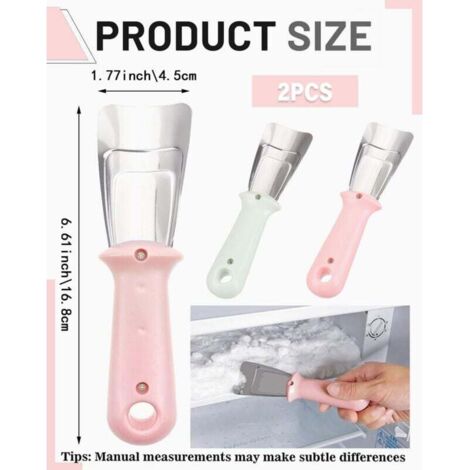 MSTEKI Lot de 3 pelle à glace en plastique pour réfrigérateur - Grattoir à glace - Pour nettoyer le congélateur