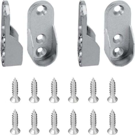 Lot De 4 Supports De Tringle à Rideaux Noirs De 32 Mm Pour Penderie Tringle A Rideaux Supports De Tringle A Vetements Supports De Tringle A Suspendre En Acier Inoxydable Pour Armoire De 87709587