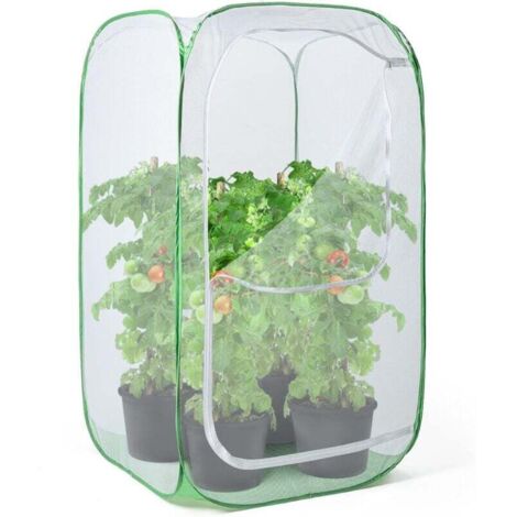Enclos extérieur en maille de 91 cm, protection contre les parasites, les oiseaux et les nuisibles pour fruits, légumes, fleurs et herbes, cage escamotable 61 x 61 x 91 cm (1/4)