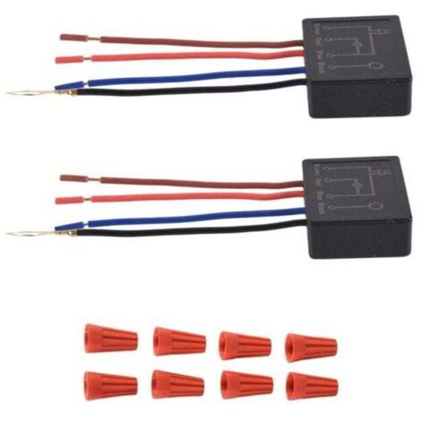 Lot De 2 Interrupteurs Tactiles LED Molbory – 12V, 5-24V CC, Tout Petits