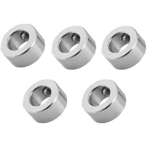 5 Pcs 8mm Arbre Collier de Serrage T8 Vis Bague de Verrouillage Anneau en Acier Inoxydable Convient pour 8mm T8 Vis