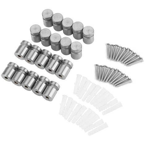 Lot de 20 entretoises en acier inoxydable SS304 M1620 mm pour la fixation de panneaux publicitaires et d'enseignes.