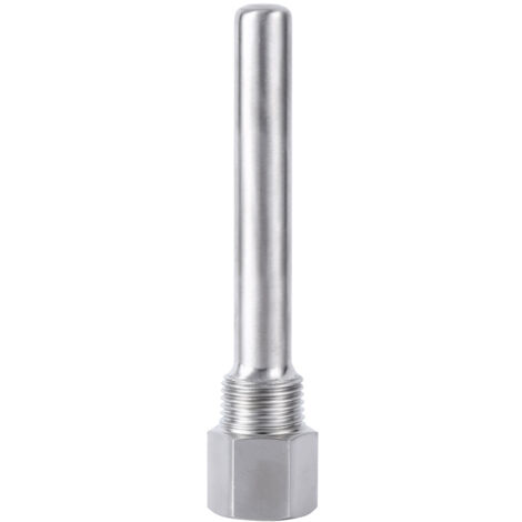 doigt de gant en acier inoxydable, filetage 1/2" NPT pour capteurs de température