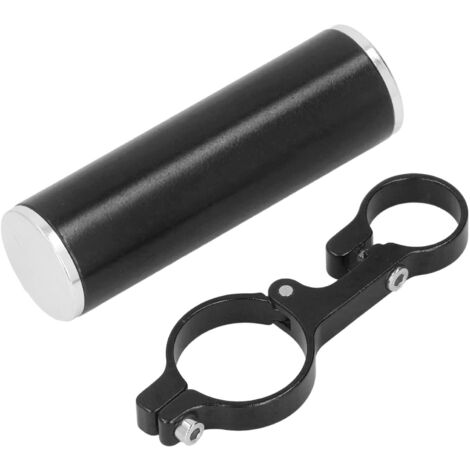 Extension de guidon de vélo en alliage d'aluminium multifonctionnelle pour support de téléphone portable (noir)