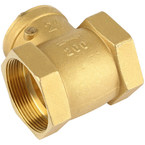 Clapet Anti-Retour Laiton 1,9 Cm - Valve Prévention Refoulement Haute Pression Filetage Femelle Mâle