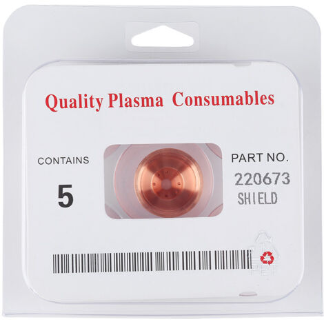 Lot de 5 capuchons de protection plasma pour consommables de torche de découpe MAX45 220673
