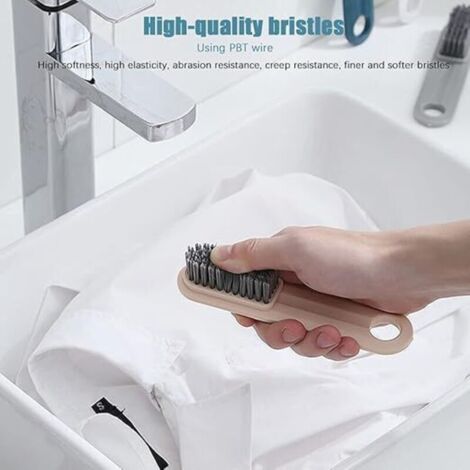 Petite brosse de nettoyage pour linge domestique à poils doux pour gommage vêtements, chaussures, sous-vêtements, tissu, brosse de nettoyage à la main