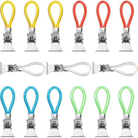 (5 couleurs)15Pcs accroche torchon,porte torchon cuisine, pince torchon crochet torchons,pince à serviette en métal,attache serviette attache torchon cuisine,porte torchon coulissant