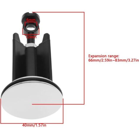 Lot De 2 Bouchons De Vidange 3 En 1 Pour évier - Filtre, égouttoir Et Bouchon, En Acier Inoxydable Chromé