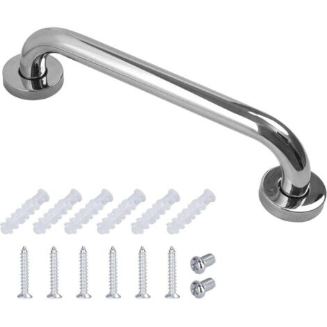 Barre d'appui pour salle de bain en acier inoxydable 30 cm,Rampe de salle de bain en acier inoxydable