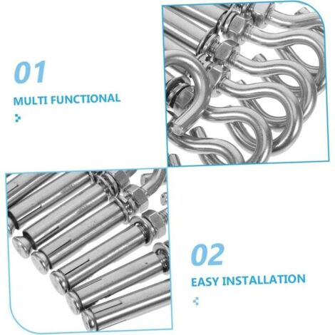 10 Boulons Tête Bouton Acier Inoxydable 1/4-20 X 3" | Grade 5 | Carré | Résistants à La Rouille