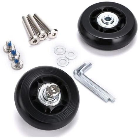 1 PAIRE DE roulettes de rechange pour valises - Roues de rechange pour 1 PAIRE DE roulettes de rechange pour valises - Roues de rechange pour