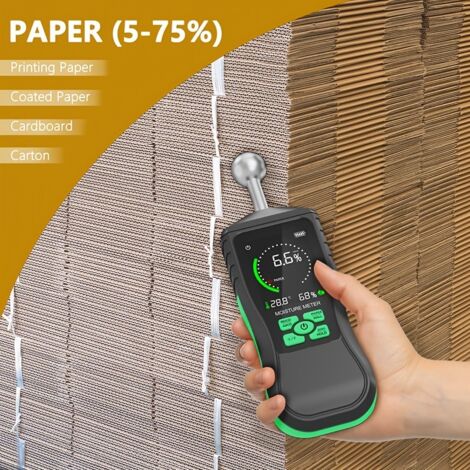Humidimètre Numérique Pour Bois - Multifonction Avec Mesure De Température - Portable Avec Arrêt Automatique