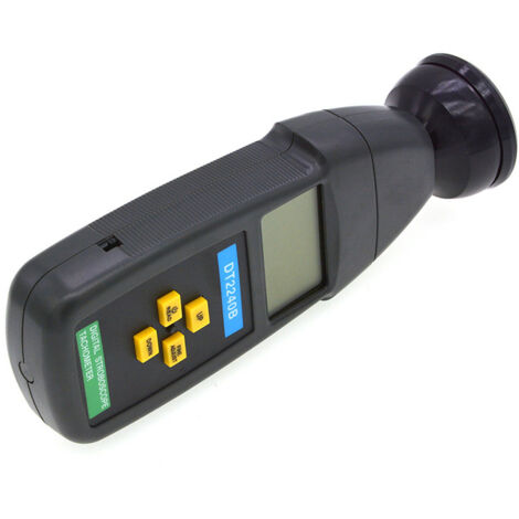 Tachymètre Photoélectrique Sans Contact Compteur Flash Numérique, Mesure de Vitesse et Rotation pour Moteurs, Machines et Véhicules (1/3)