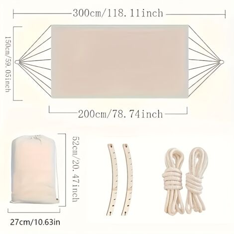 Hamac Double Fatboy Headdemock XXL Avec Support - 270x138 Cm, Autoportant, Pour Jardin Et Intérieur