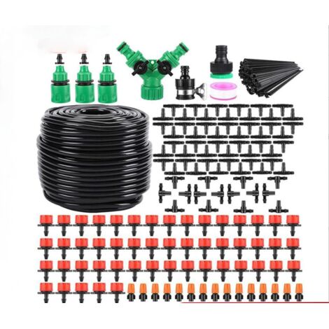 Kit Système D'irrigation DIY jardinage 50M Goutte à Goutte Jardin Système d'Arrosage Pour Jardin, Pelouse, Paysage, Potager