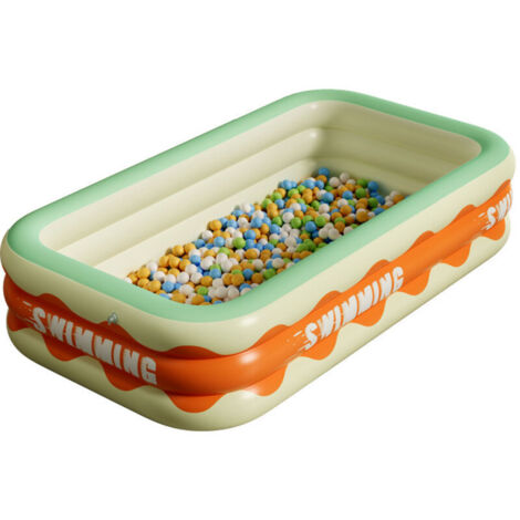 Piscine Enfant,Piscine Gonflable Carré,Pataugeoire Gonflable,Piscine Pataugeoire,Pataugeoire Carré,Piscine Gonflable Enfant,Piscine d'eau pour Enfants Intérieur et Extérieur (1/4)