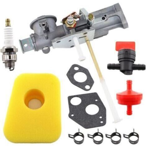 Carburateur 299437, 297599 et joints, filtres à carburant et filtres à air adaptés aux moteurs Briggs & Stratton 130201, 130202, 130207, 130212, 130231, 130232, 130251, 130252, 130292, 130297, 131231, (1/4)