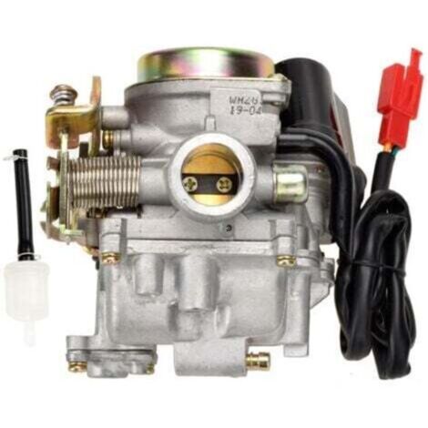 Carburateur PD18J/PD18 pour moteurs quatre temps, compatible avec les scooters GY6 50cc, 60cc et 80cc (références 139QMB et 139QMA). (1/4)