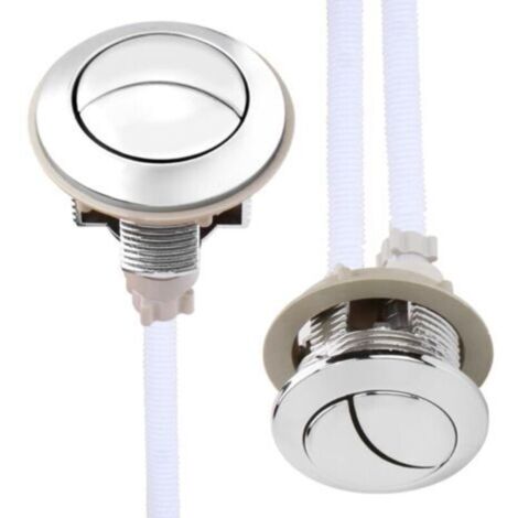 Un ensemble de deux boutons de chasse d'eau de 38 mm, boutons de chasse d'eau universels à double chasse, remplacement pour boutons à double chasse d'eau. (1/4)