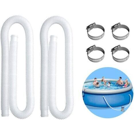 Tuyaux de rechange pour tuyau de piscine gonflable Intex pour pompes de piscine de 300/330/530/1000 gallons (paquet de 2) (1/4)