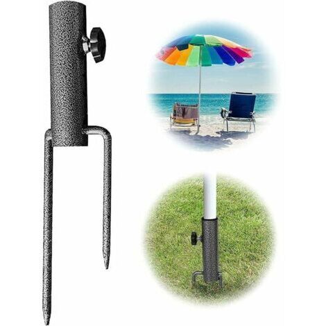 Parasol piquet de sol clou parapluie parasol ancre de sable piquet de parasol fer support de parasol épaisseur 28-32 mm